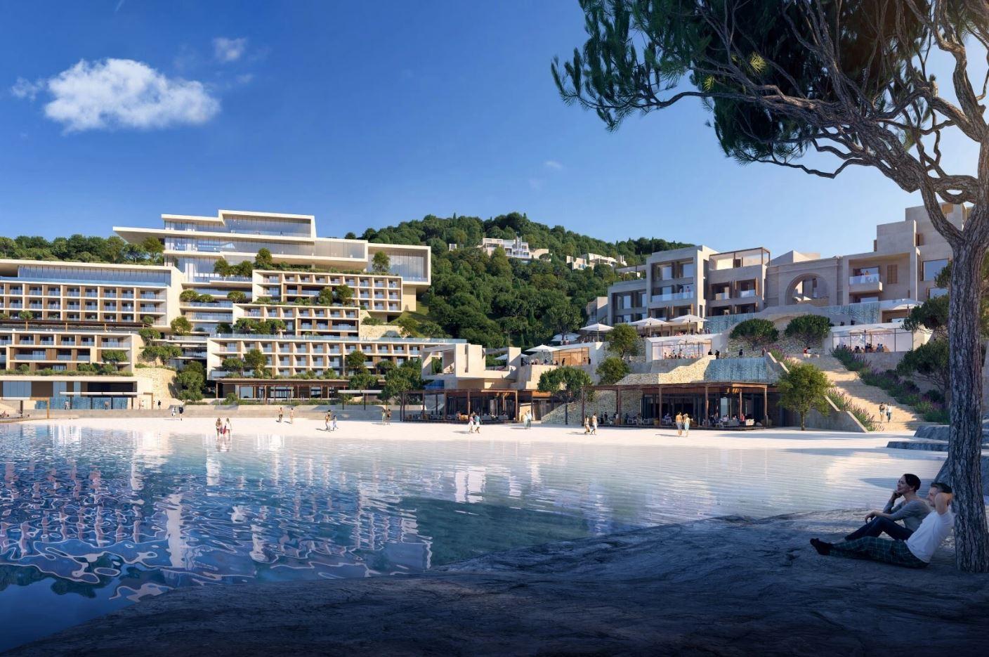 Arameras — waterfront marina, five-star hotel and villas in Ksamil, facing the Island of Corfu