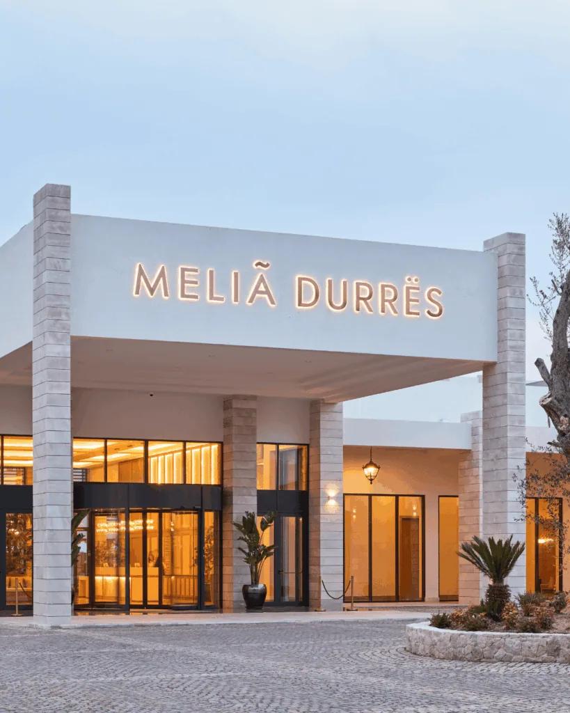 The Meliá Durrës entrance portal