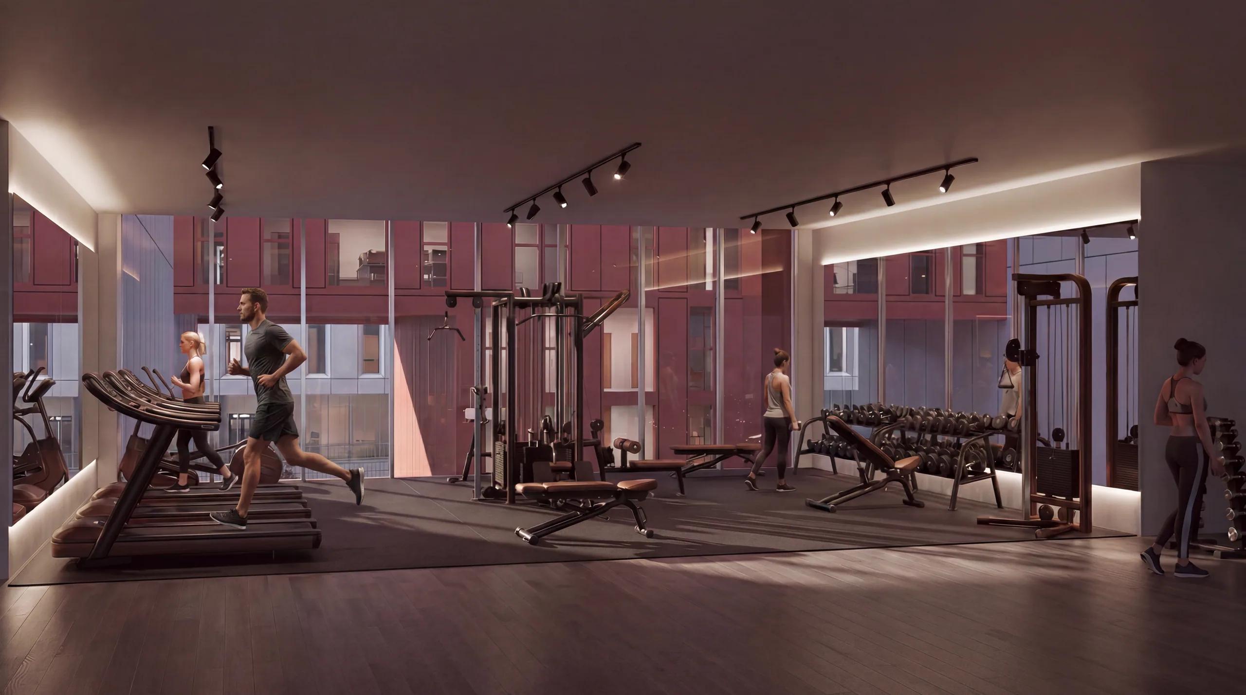 The residents' fitness centre